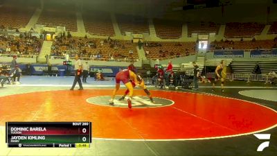 D1-157 lbs Cons. Round 2 - Dominic Barela, Tucson vs Jayden Kimling, Perry