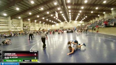 135 lbs Semifinal - Jaxson Cox, Roy Wrestling Club vs Gleb Glazcov, Canada