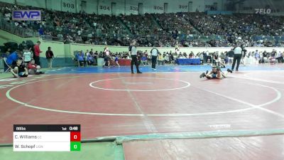 88 lbs Consi Of 32 #2 - Corde Williams, Lincoln Christian vs Weston Schopf, Lions Wrestling Academy