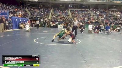 3A 126 lbs Semifinal - Damon Landreth, West Henderson vs Charleston Baglio, Central Cabarrus