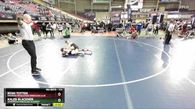 113 lbs 3rd Place Match - Ryan Totten, Michigan Revolution Wrestling Club vs Kaleb Blackner, Sanderson Wrestling Academy