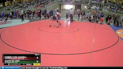 136 lbs Quarterfinal - Corbin Lynn-sunnell, Tualatin Wolfpack Wrestling vs Dante De Leon, Hillsboro Mat Club