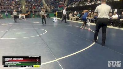 3A 120 lbs Quarterfinal - Joshua Kozminski, Dixon vs Omari Figueroa, Eastern Guilford