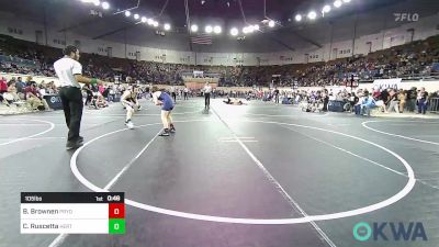 105 lbs Consi Of 16 #2 - Billy Brownen, Pryor Tigers vs Christopher Ruscetta, Heritage Hall