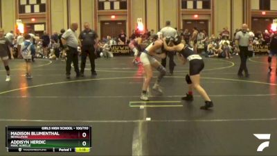 100/110 Quarterfinal - Madison Blumenthal, Revolution vs Addisyn Herdic, Marc Aurelle