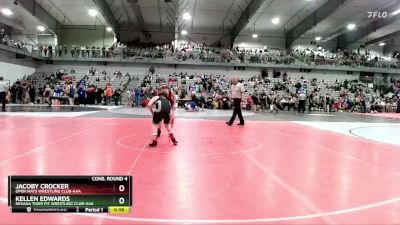 110 lbs Cons. Round 4 - Kellen Edwards, Nevada Tiger Pit Wrestling Club-AAA vs Jacoby Crocker, Open Mats Wrestling Club-AAA