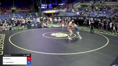 113 lbs Rnd Of 64 - Ryan Nuno, Idaho vs Kody Tanimoto, Texas