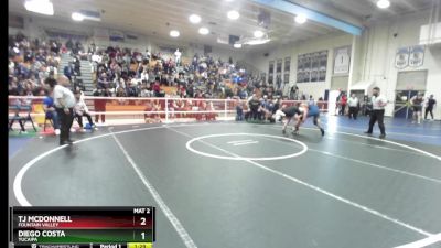 182 lbs 1st Place Match - TJ McDonnell, Fountain Valley vs Diego Costa, Yucaipa