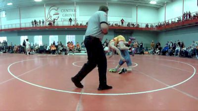 138 lbs Champ. Round 1 - Elijah Guyer, Indian Creek Wrestling Club vs Lucas Farmer, Cascade Middle School