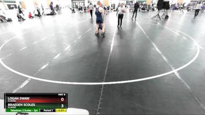 157 lbs Cons. Round 3 - Braeden Scoles, Illinois vs Logan Swaw, Illinois