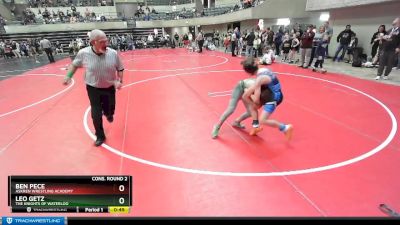 95 lbs Cons. Round 2 - Leo Getz, The Knights Of Waterloo vs Ben Pece, Askren Wrestling Academy