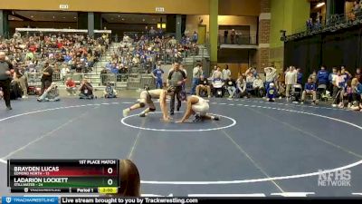 157 lbs Finals (8 Team) - Brayden Lucas, Edmond North vs LaDarion Lockett, Stillwater