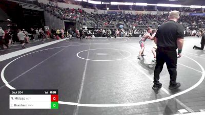 Quarterfinal - Lex Branham, Vian Wrestling Club vs Noah Midcap, Webb City Youth Wrestling