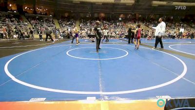 76 lbs Round Of 16 - Jericho Burkart, Tahlequah Wrestling Club vs Miles Evans, Bristow Youth Wrestling