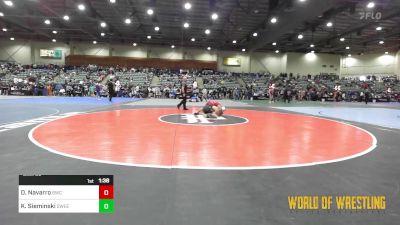 120 lbs Semifinal - Dedrick Navarro, BULLDOG WRESTLING CLUB vs Kyle Sieminski, Sweet Home