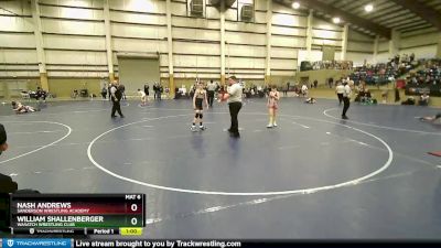 92 lbs Champ. Round 1 - William Shallenberger, Wasatch Wrestling Club vs Nash Andrews, Sanderson Wrestling Academy