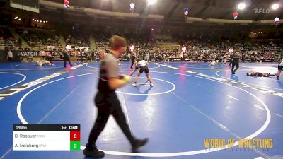 135 lbs Consi Of 16 #1 - Donovan Rosauer, Yorkville Wrestling Club vs Austin Freisberg, Caney Valley Wrestling