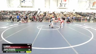 160 lbs Champ. Round 1 - Owen Huggins, BH-BL Youth Wrestling vs E Abram, Niskayuna Youth Wrestling Club