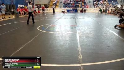 190 lbs Quarterfinals (8 Team) - Tobby Rooney, Jensen Beach vs Rafael Lopez, Somerset