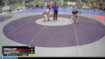 157 lbs Finals (8 Team) - Brandalynn Sims, Redmond vs Isabella Jaime, North Medford