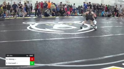 90-J lbs Round Of 16 - Gunnar Helwig, WI vs Eli Cornwell, VA