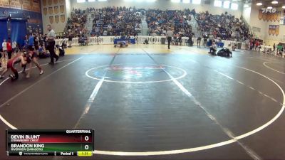 157 lbs Quarterfinal - Brandon King, Riverview (Sarasota) vs Devin Blunt, Strawberry Crest