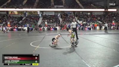 49 lbs Quarterfinal - Hayes Stewart, Ram Wrestling Club vs Dayton Hoag, South Central Punishers