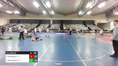 101 lbs Rr Rnd 3 - Evan Kowalsky, Maine Trappers vs Ej Bonnette VI, Seagull Wrestling Club