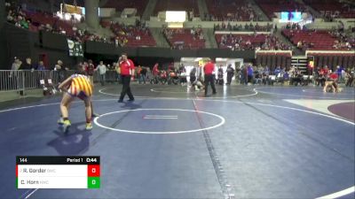 144 lbs 3rd Place Match - Ryann Gorder, Baker Wrestling Club vs Carmelia Horn, Hardin Wrestling Club