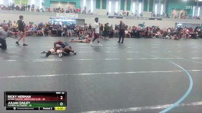 175 lbs Cons. Round 4 - Julian Dailey, Camden Outsiders vs Ricky Herman, Glynn Coastal Wrestling Club