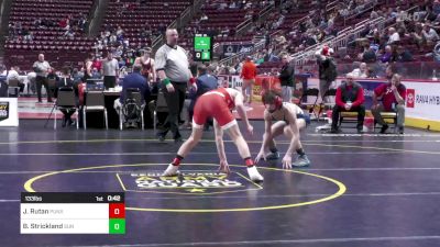 133 lbs Consi Of 16 #2 - Jordan Rutan, Punxsutawney vs Brecken Strickland, Sun Valley