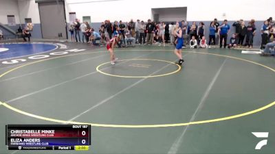 110 lbs X Bracket - Eliza Anders, Fairbanks Wrestling Club vs Christabelle Minke, Anchor Kings Wrestling Club