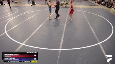 132 lbs Cons. Round 2 - Mason Merritt, Minnesota vs Benito Diaz, No Nonsense Wrestling