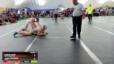 140 lbs Round 2 (8 Team) - Logan Haer, Terps Xtreme vs John Davidson, FORGE