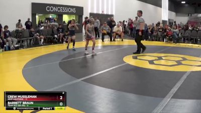 70 lbs Quarterfinals (8 Team) - Crew Mussleman, Heat Lightning vs Barrett Braun, Team 922 (OH-PA)