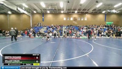 112 lbs Quarterfinal - William Childs, Champions Wrestling Club vs Griffin Rhoades, Uintah Jr High Wrestling