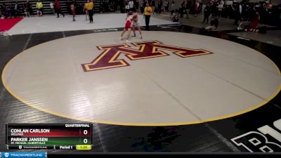 138 lbs Quarterfinal - Parker Janssen, St. Michael-Albertville vs Conlan Carlson, Willmar