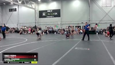 76 lbs Round 3 (4 Team) - Mikey Perna, Dragons United vs Kahill Coleman, Mat Warriors