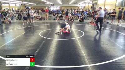 145 lbs Final - Kamden Everly, Lewistown vs Asaac Mead, Hancock