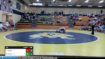 150 lbs 2nd Wrestleback (8 Team) - Levi Trask, Landmark Christian School vs Rylee Kines, Model