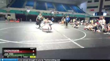 95 lbs Round 2 (3 Team) - Colton Poynter, Eastside Youth Wrestling vs Jase Todd, Team Bear Wrestling Club Red