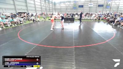 220 lbs Placement Matches (16 Team) - Kade Hawthorne, Georgia BLACK vs Cael Leisgang, Wisconsin Blue