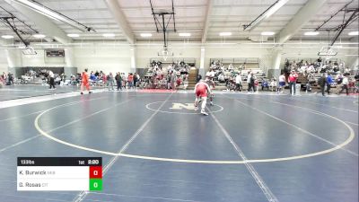 133 lbs Quarterfinal - Kyle Burwick, Nebraska vs George Rosas, The Citadel