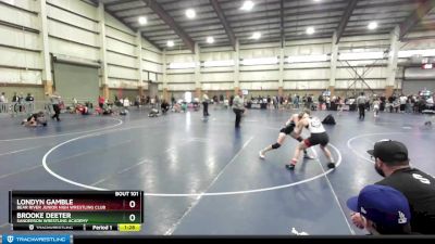 110 lbs 1st Place Match - Brooke Deeter, Sanderson Wrestling Academy vs Londyn Gamble, Bear River Junior High Wrestling Club