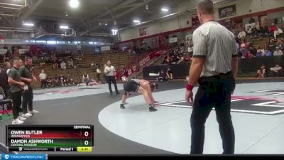 184 lbs Semifinal - Owen Butler, Indianapolis vs Damon Ashworth, Central Missouri