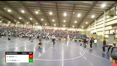 100 lbs 3rd Place Match - Lilly La Notte, Wasatch Wrestling Club vs Elli Abbott, Delta Wrestling Club