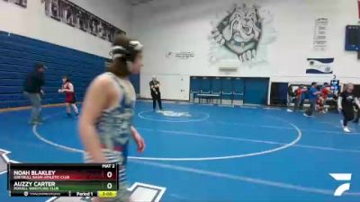 98-108 lbs Round 2 - Noah Blakley, Greybull Basin Athletic Club vs Auzzy Carter, Powell Wrestling Club