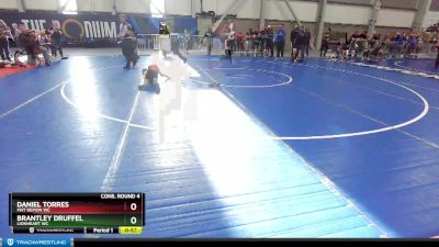 53 lbs Cons. Round 4 - Brantley Druffel, Lionheart WC vs Daniel Torres, Mat Demon WC