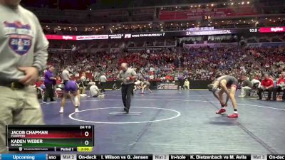 2A-113 lbs Champ. Round 2 - Jacob Chapman, Chariton vs Kaden Weber, Nevada