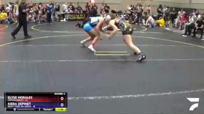 138 lbs Round 2 (4 Team) - Elyse Morales, Untouchables vs Kiera Depinet, Beast Mode WA Green